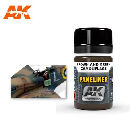 AK Interactive Paneliner Brown and Green Camoflage