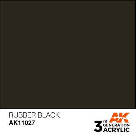 AK Interactive 3G Acrylic Rubber Black 17ml