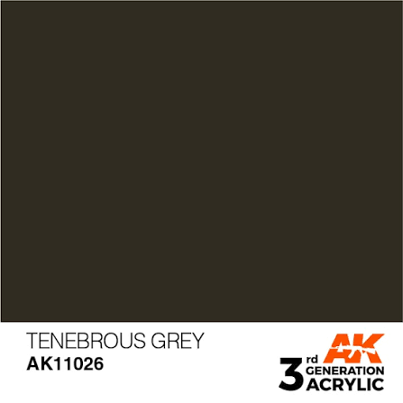 AK Interactive 3G Acrylic Tenebrous Grey 17ml