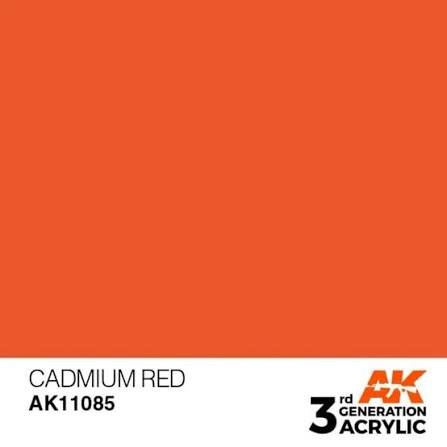 AK Interactive 3G Acrylic Cadmium Red 17ml