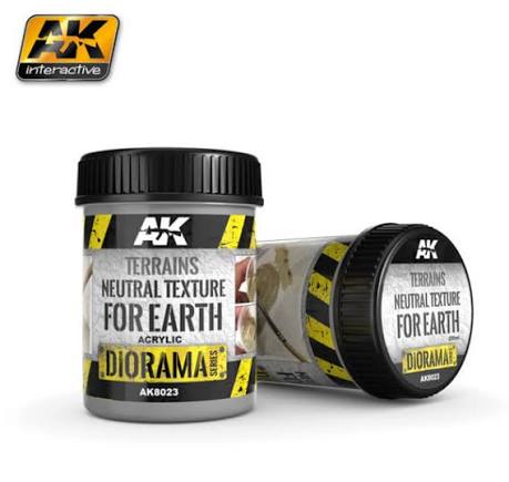 AK Interactive Terrains Neutral Texture - 250ml (Acrylic)