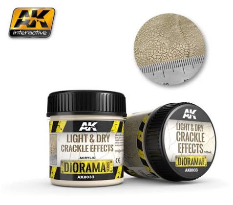 AK Interactive Light & Dry Crackle Effects - 100ml (Acrylic)