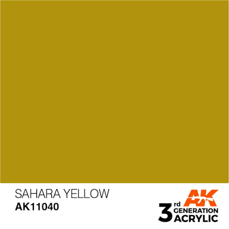 AK Interactive 3G Acrylic Sahara Yellow 17ml