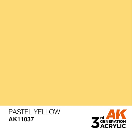 AK Interactive 3G Acrylic Pastel Yellow 17ml