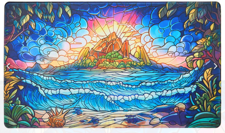 Stained Glass Playmat - Hidden Island