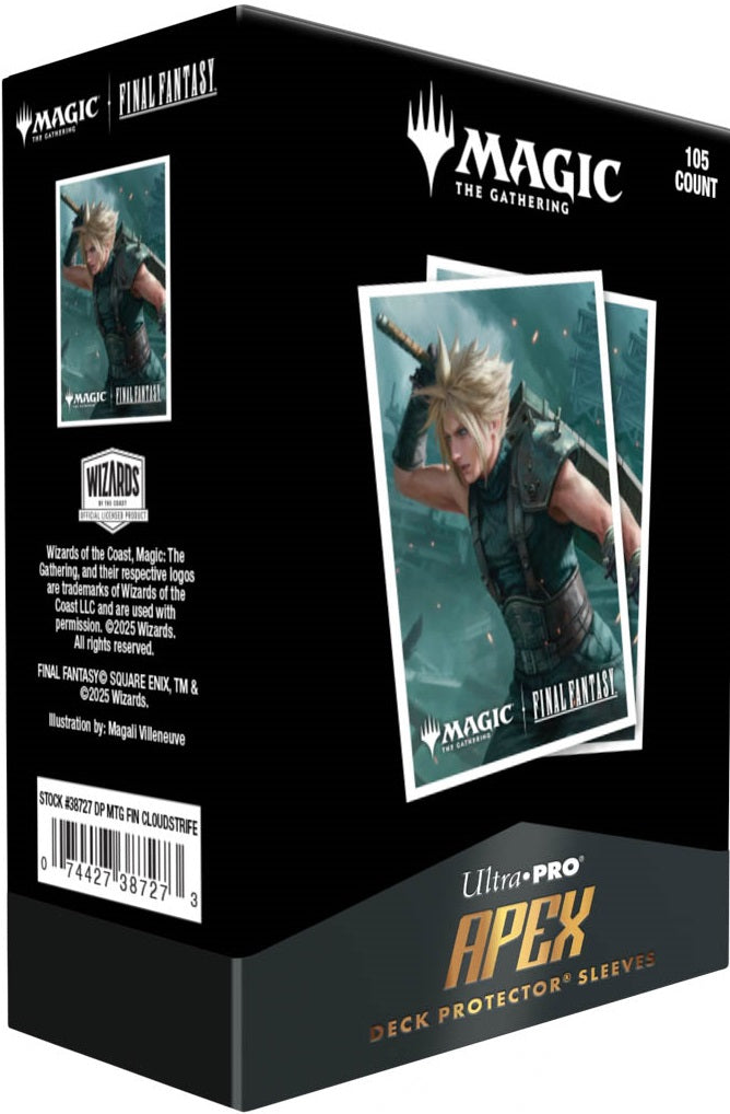 Ultra Pro: Apex Sleeves "Cloud, Planet's Champion" MTG Final Fantasy Universes Beyond 105Ct