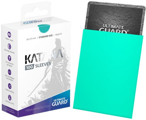 Katana Sleeves Standard Size (100) - Turquoise