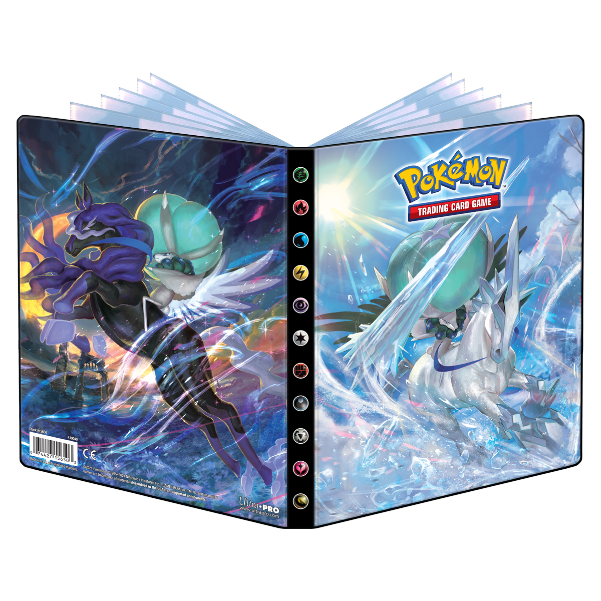 Ultra PRO: 4-Pocket Portfolio - Sword & Shield (Ice & Shadow Rider Calyrex)