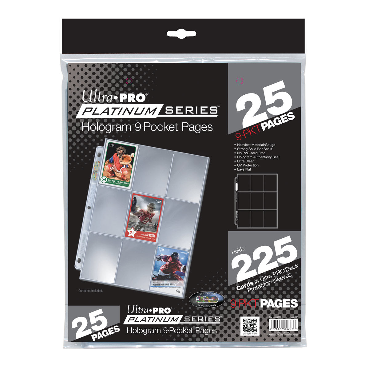 Ultra PRO: Platinum Series - 9-Pocket Hologram Pages (25-Pack)