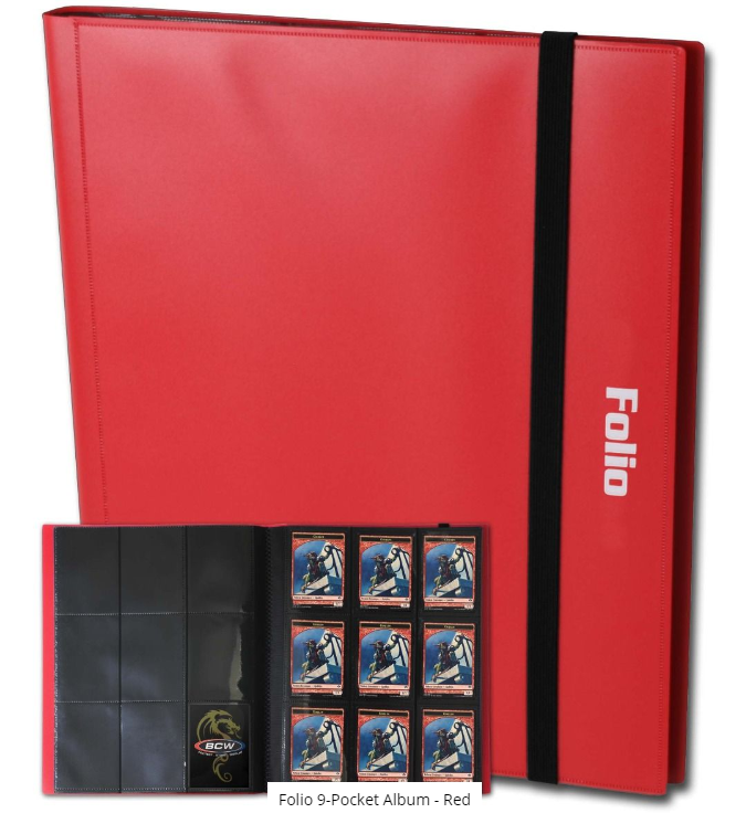 Folio 9-Pocket Album - Red