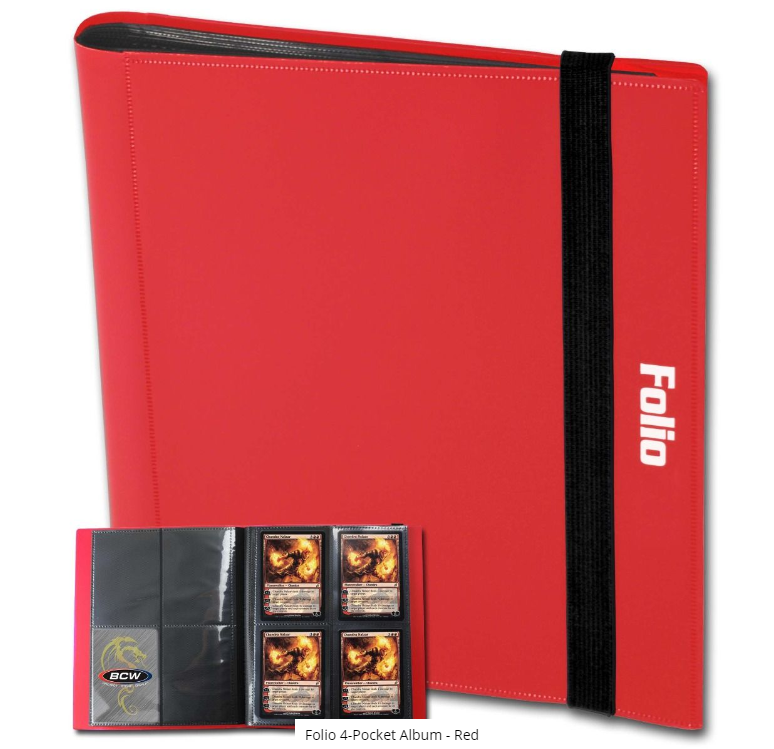 Folio 4-Pocket Album - Red