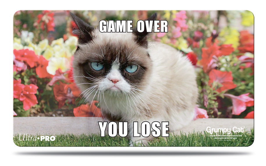 Ultra PRO: Playmat - Grumpy Cat (Flowers)