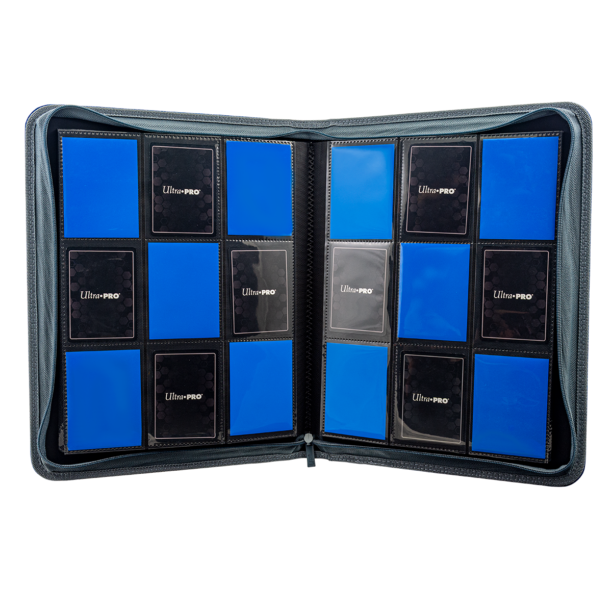 Ultra PRO: 9-Pocket Zippered PRO-Binder - Vivid Deluxe (Blue)