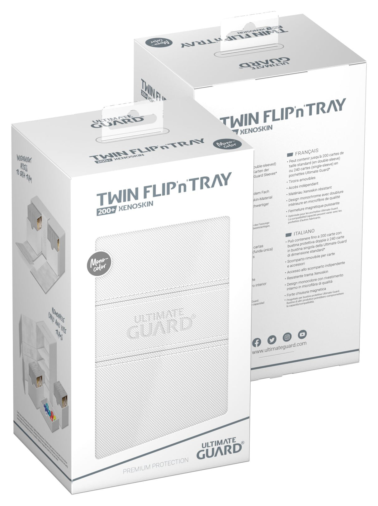 Ultimate Guard TWIN FLIP’N’TRAY XENOSKIN - White