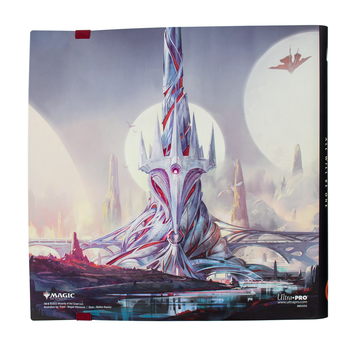 Ultra PRO: 12-Pocket PRO-Binder - Phyrexia All Will Be One (Elesh Norn & Planeswalker Symbol Tower)