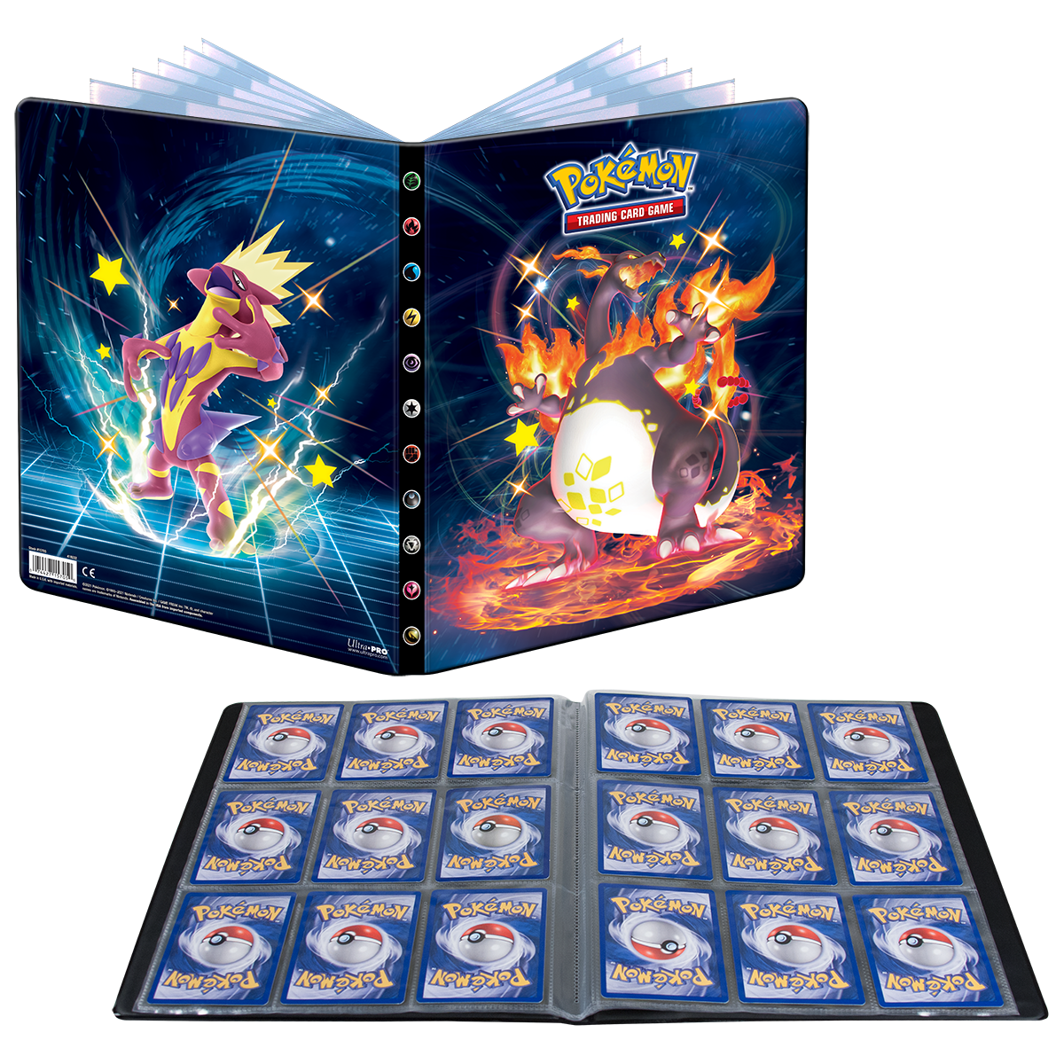 Ultra PRO: 9-Pocket Portfolio - Sword & Shield (Shiny Toxtricity & Shiny Gigantimax Charizard)