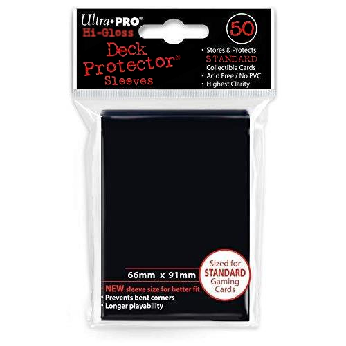 Ultra PRO: Small 50ct Sleeves - Hi-Gloss (Black)