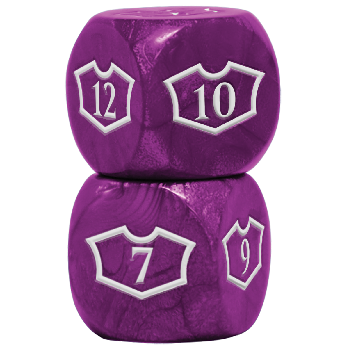 Ultra PRO: Loyalty Dice Set - 22MM Deluxe with 7-12 (Swamp)