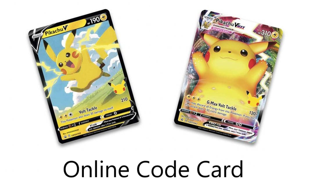 Celebrations Premium Figure Collection - Pikachu VMAX Online Code Card