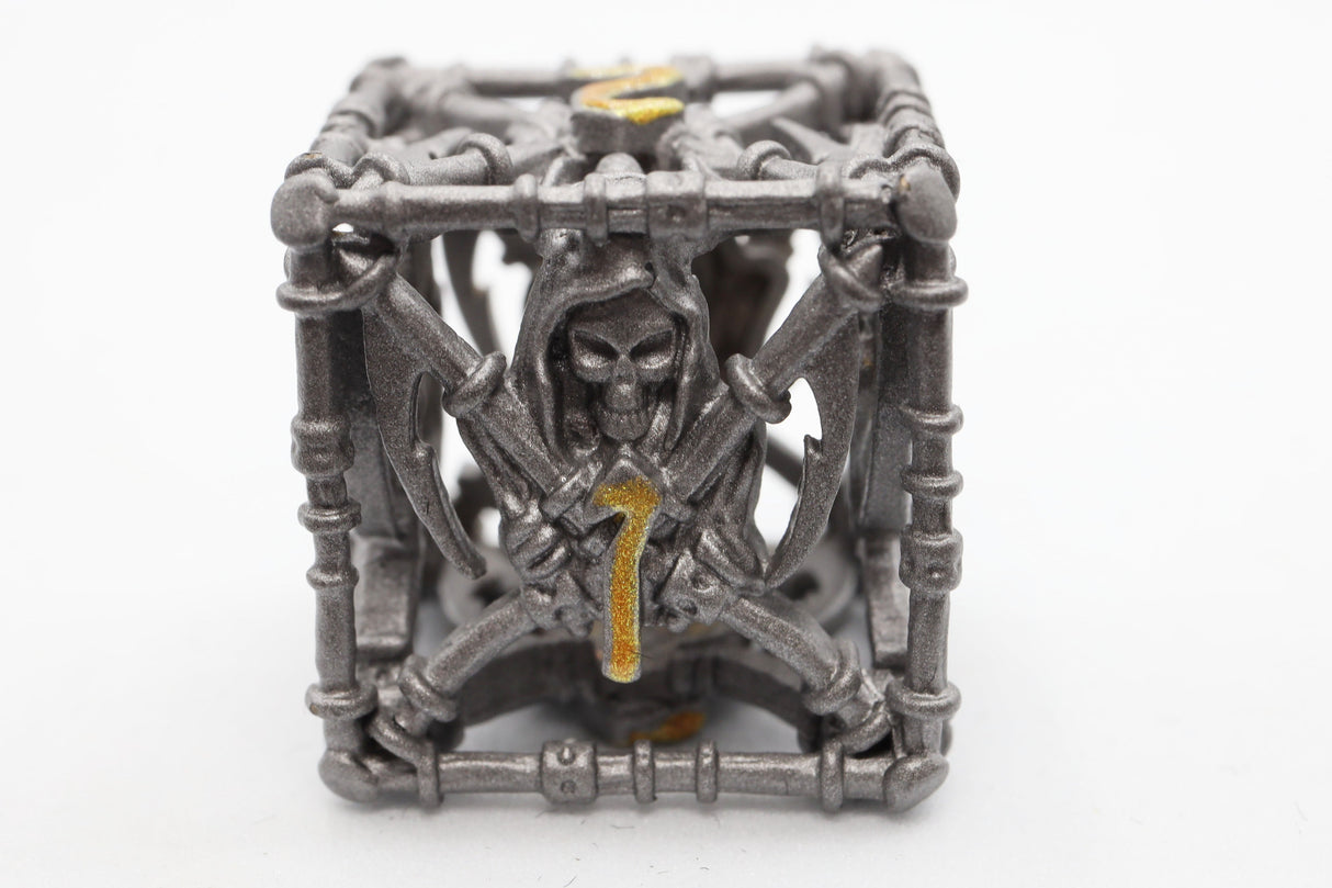 Grim Scythe RPG Dice Set: Grey