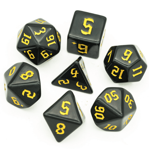 *discontinued* Mage Script Solar RPG Dice Set