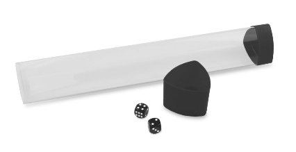 Playmat Tube with Dice Cap - Black