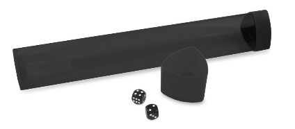 Playmat Tube with Dice Cap - Smoke