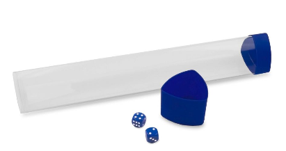 Playmat Tube with Dice Cap - Blue