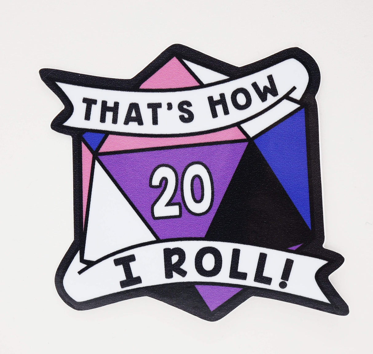 Thats How I Roll Sticker: Genderfluid Pride