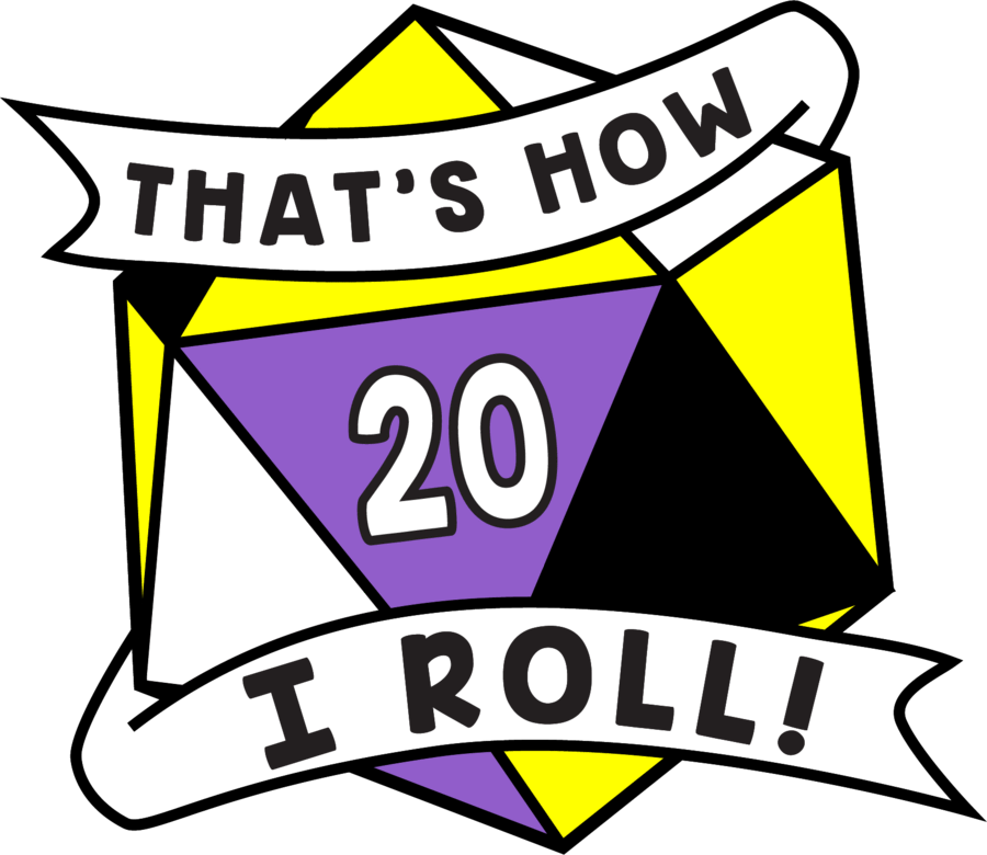 That's How I Roll Pride Pin - NonBinary