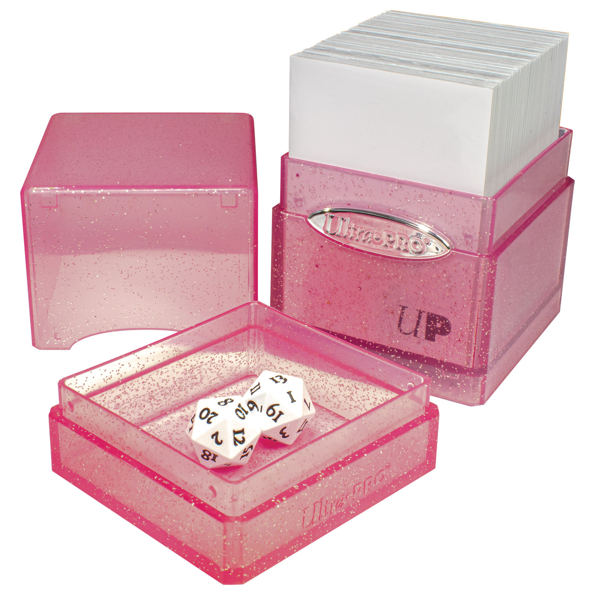 Ultra PRO: Satin Tower - Glitter Pink