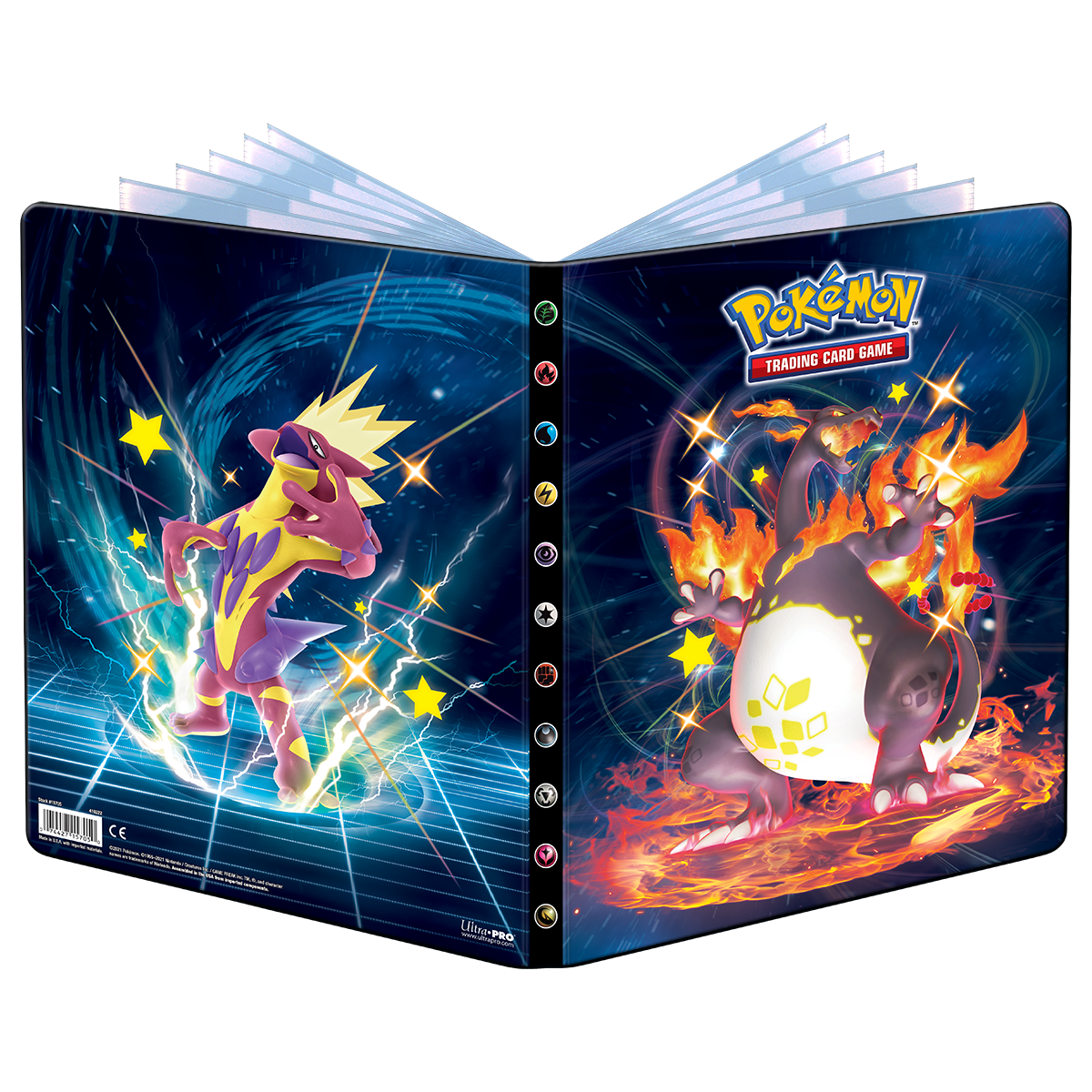 Ultra PRO: 9-Pocket Portfolio - Sword & Shield (Shiny Toxtricity & Shiny Gigantimax Charizard)