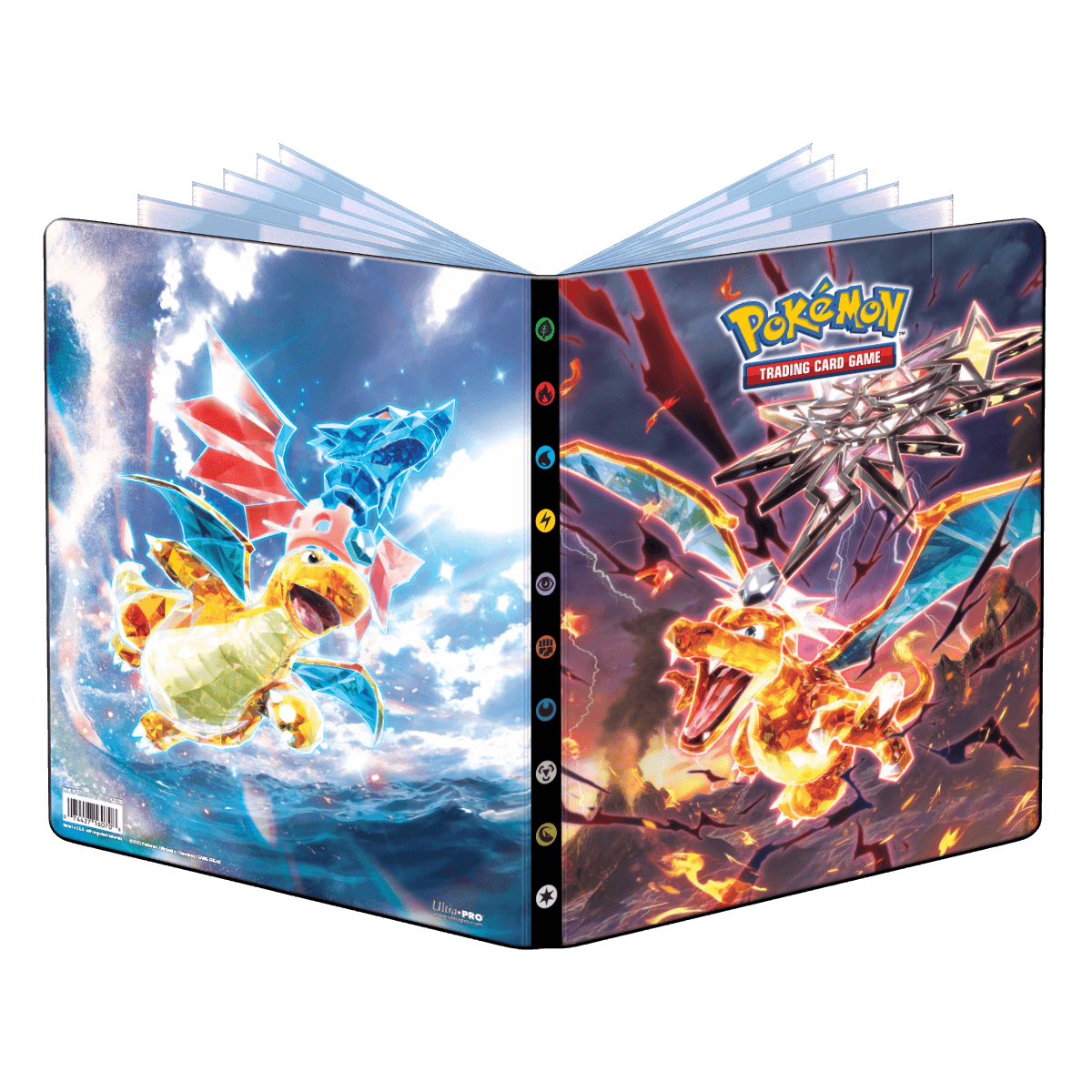 Ultra PRO: 9-Pocket Portfolio - Pokemon (Scarlet & Violet / Charizard and Dragonite)