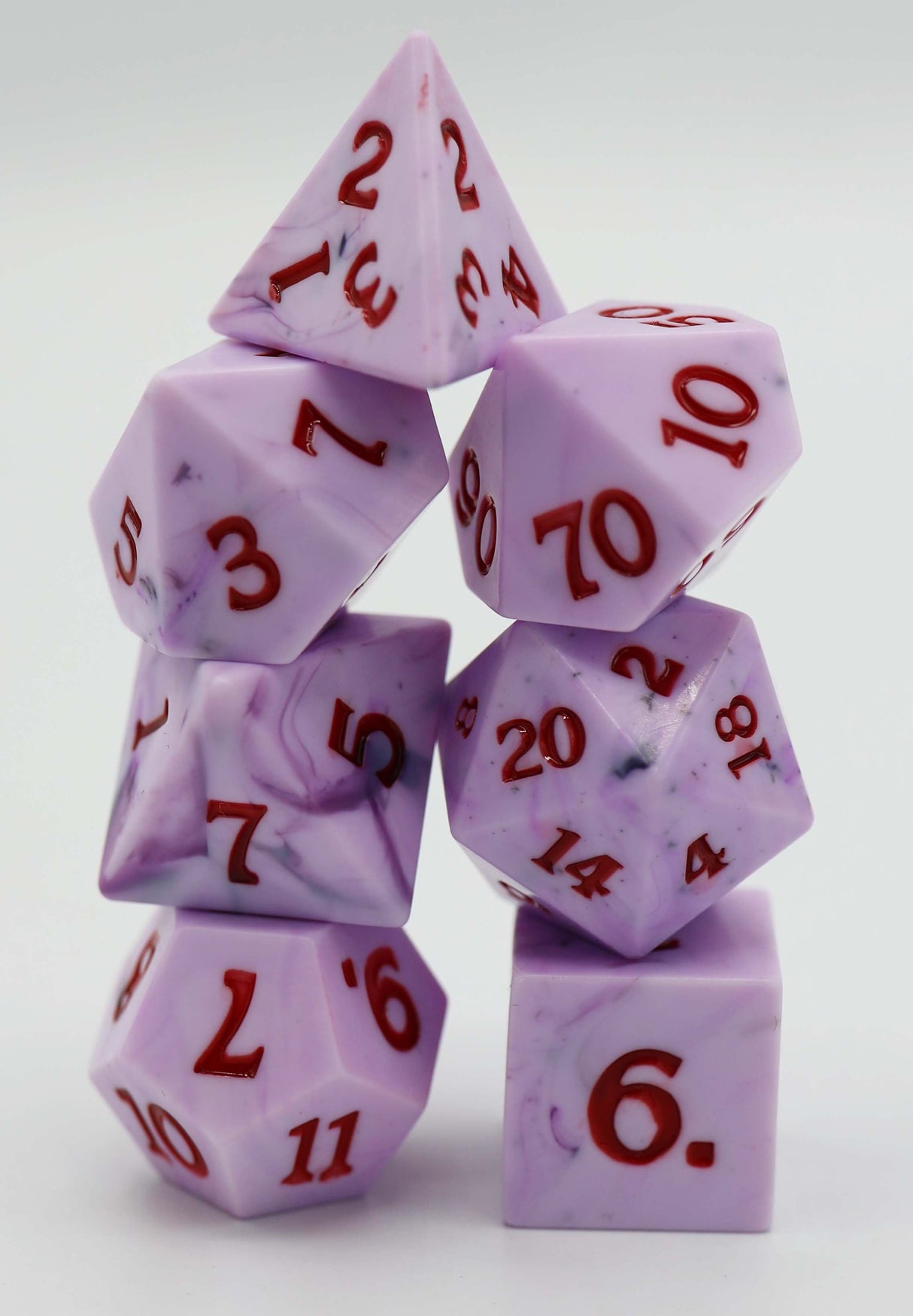 *discontinued* Sharp Edge Resin RPG Dice Set - Berry Blast