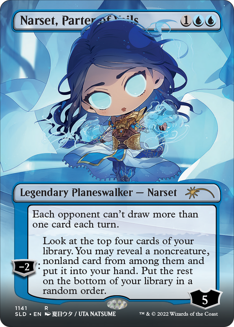 Narset, Parter of Veils (Borderless) (SLD-1141) - Secret Lair Drop Foil
