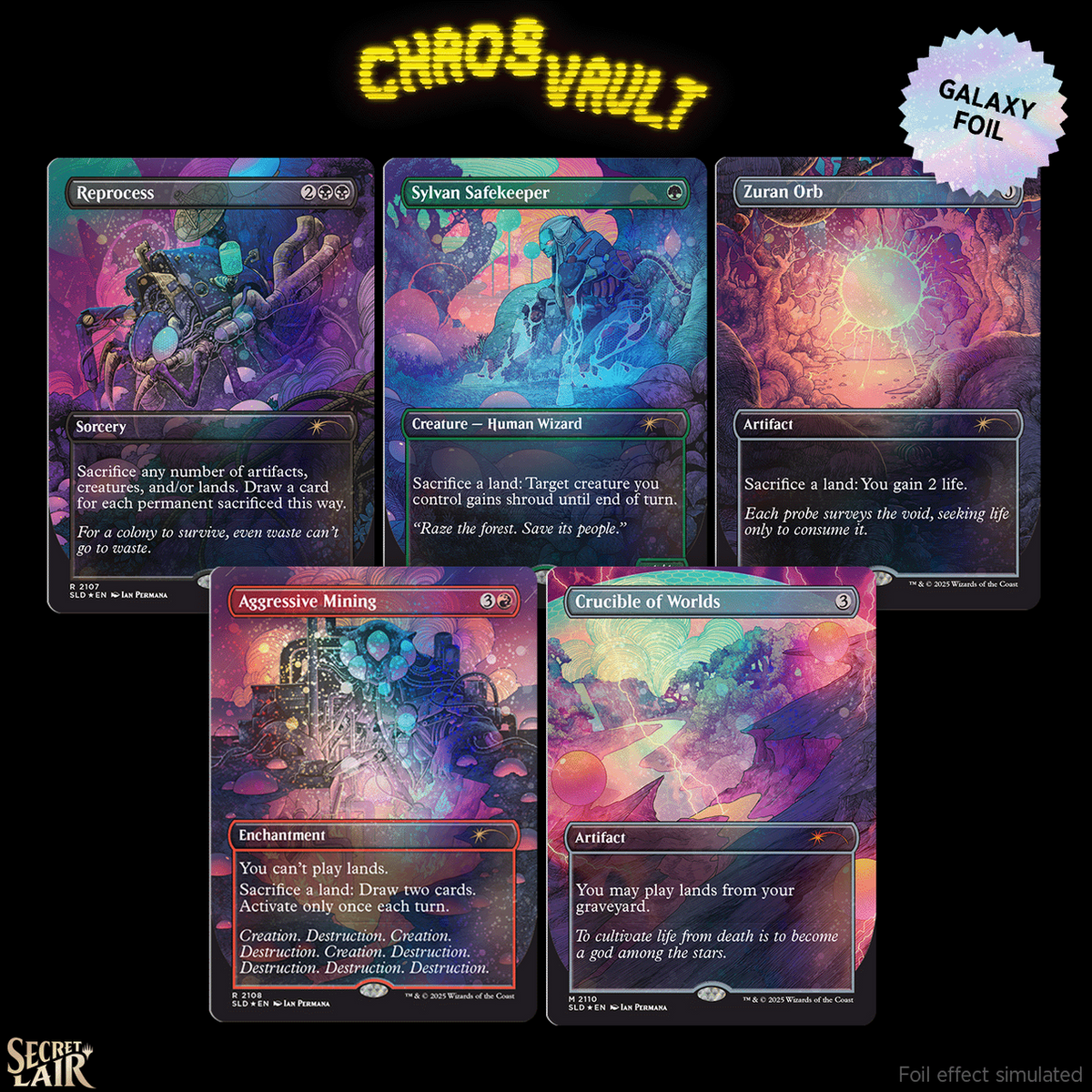 Secret Lair x Chaos Vault Drop: Alien Auroras (Galaxy Foil)