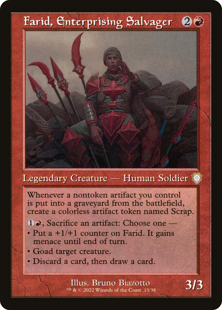 Farid, Enterprising Salvager (Retro Frame) [BRC - 13]