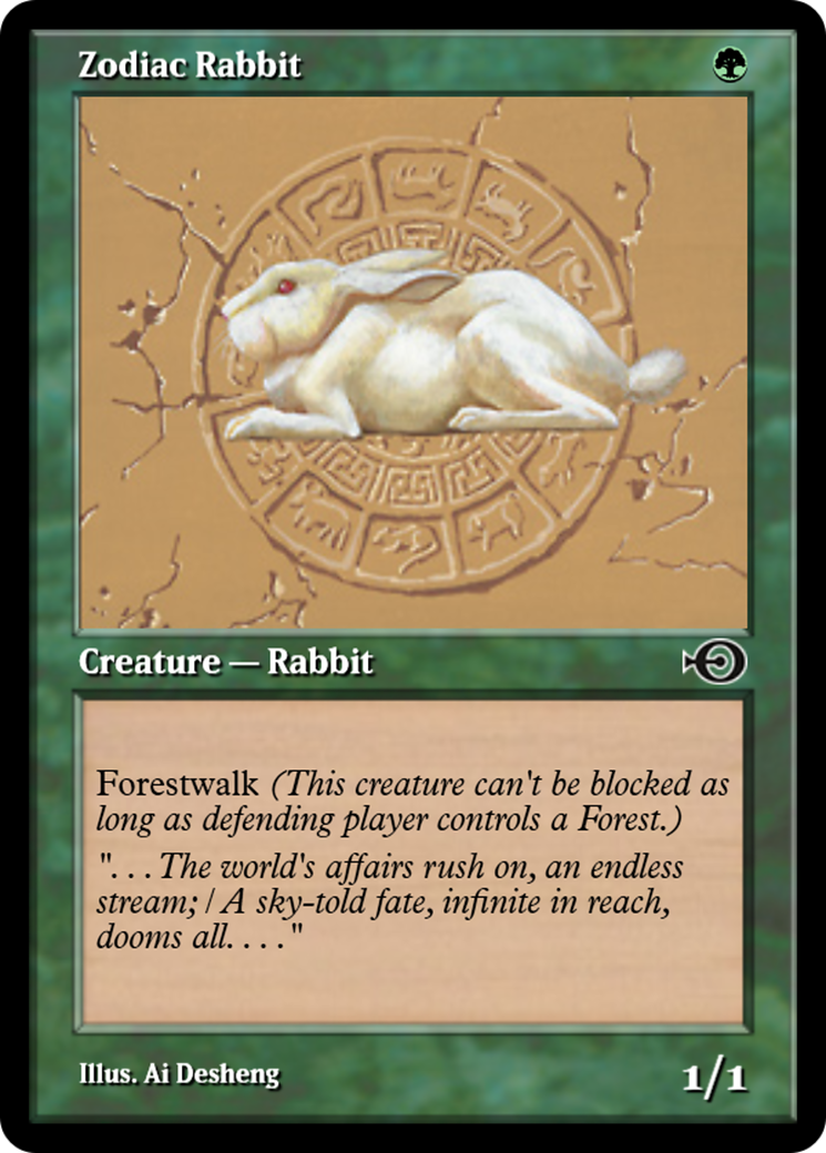 Zodiac Rabbit (PRM-35086) - Magic Online Promos Foil