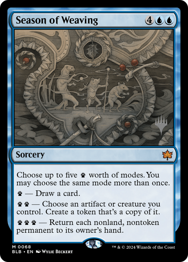 Season of Weaving (PPBLB-068) - Bloomburrow Promos Foil