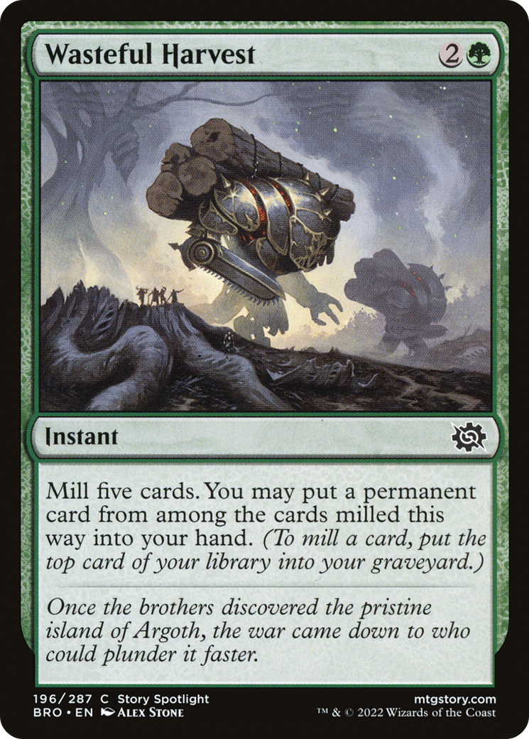 Wasteful Harvest [BRO - 196]