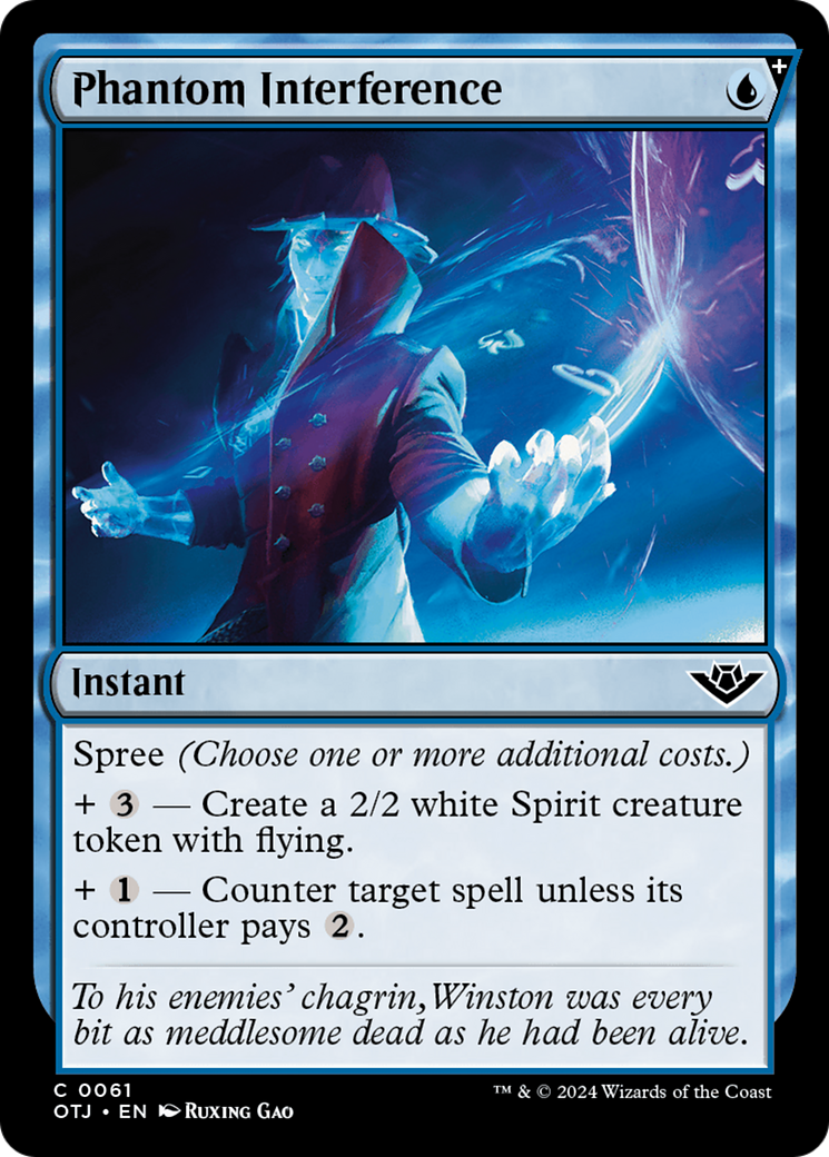 Phantom Interference (OTJ-061) - Outlaws of Thunder Junction: (spree) Foil