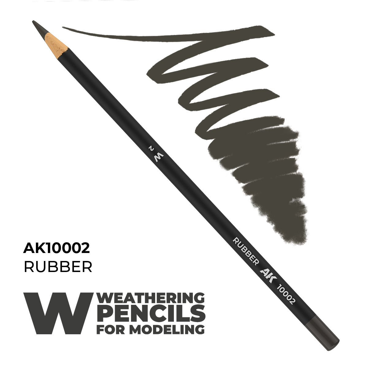 AK Interactive Weathering Pencil - Rubber (Box - 5 Units)
