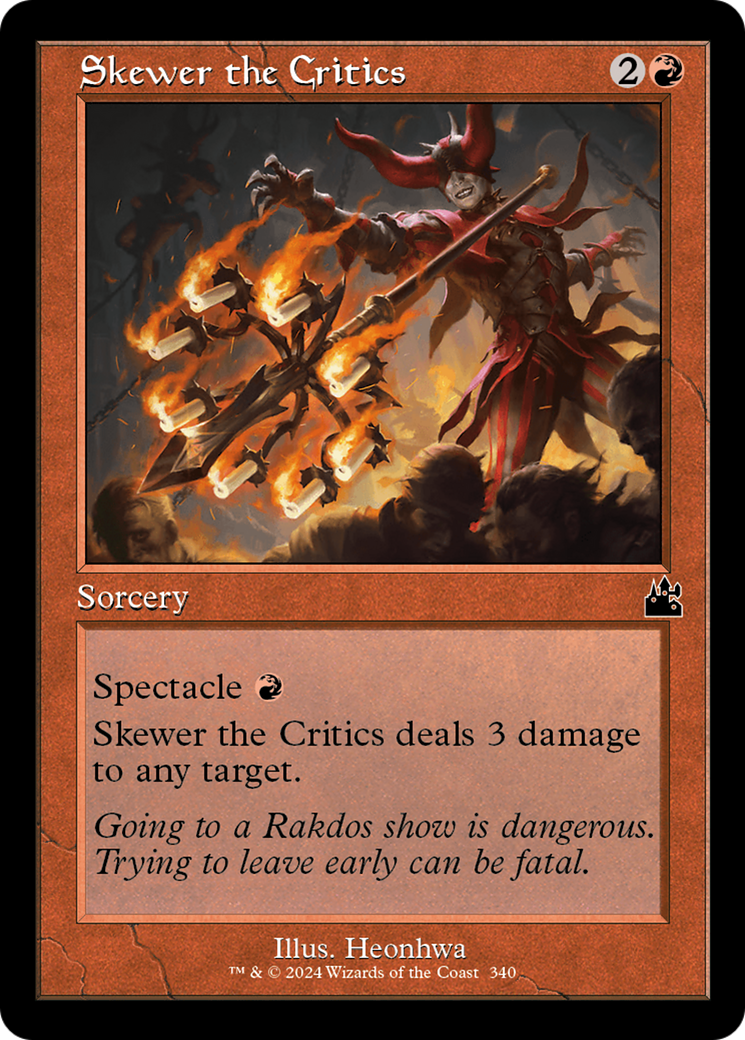 Skewer the Critics (Retro Frame) [RVR - 340]