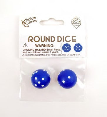 Round Dice - Blue