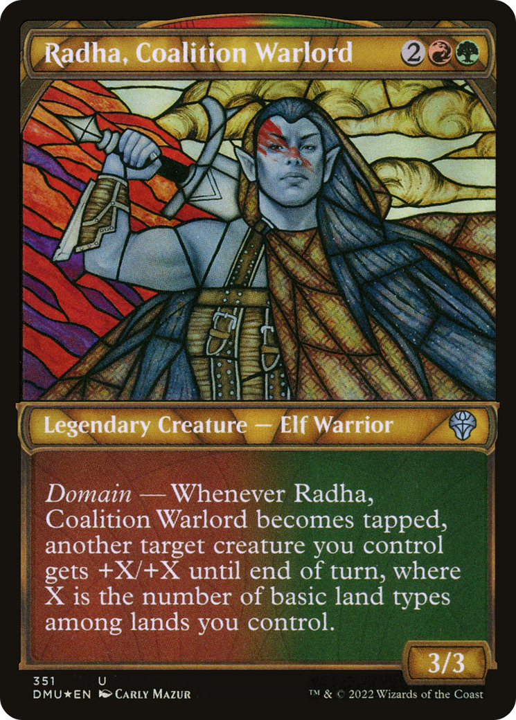 Radha, Coalition Warlord (Textured Foil) [DMU - 351]