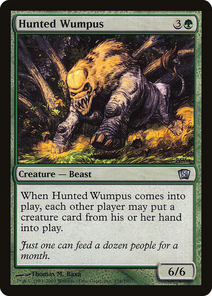 Hunted Wumpus (8ED-258) - 8th Edition Foil