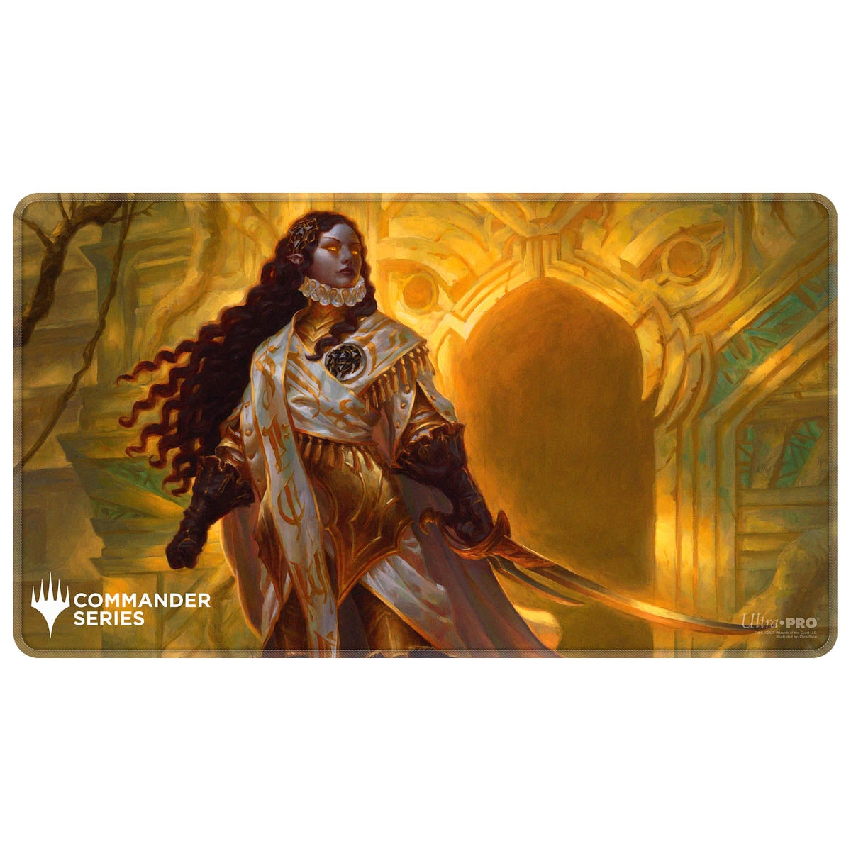 Ultra PRO: Black-Stitched Playmat - Commander Series - Elenda, the Dusk Rose