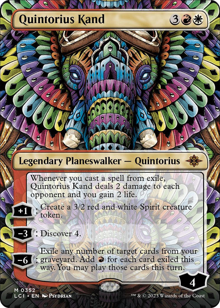 Quintorius Kand (0352) (Borderless) (LCI-352) - The Lost Caverns of Ixalan Foil