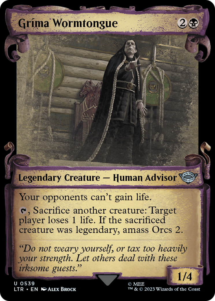 Grima Wormtongue (Showcase Scrolls) [LTR - 539]