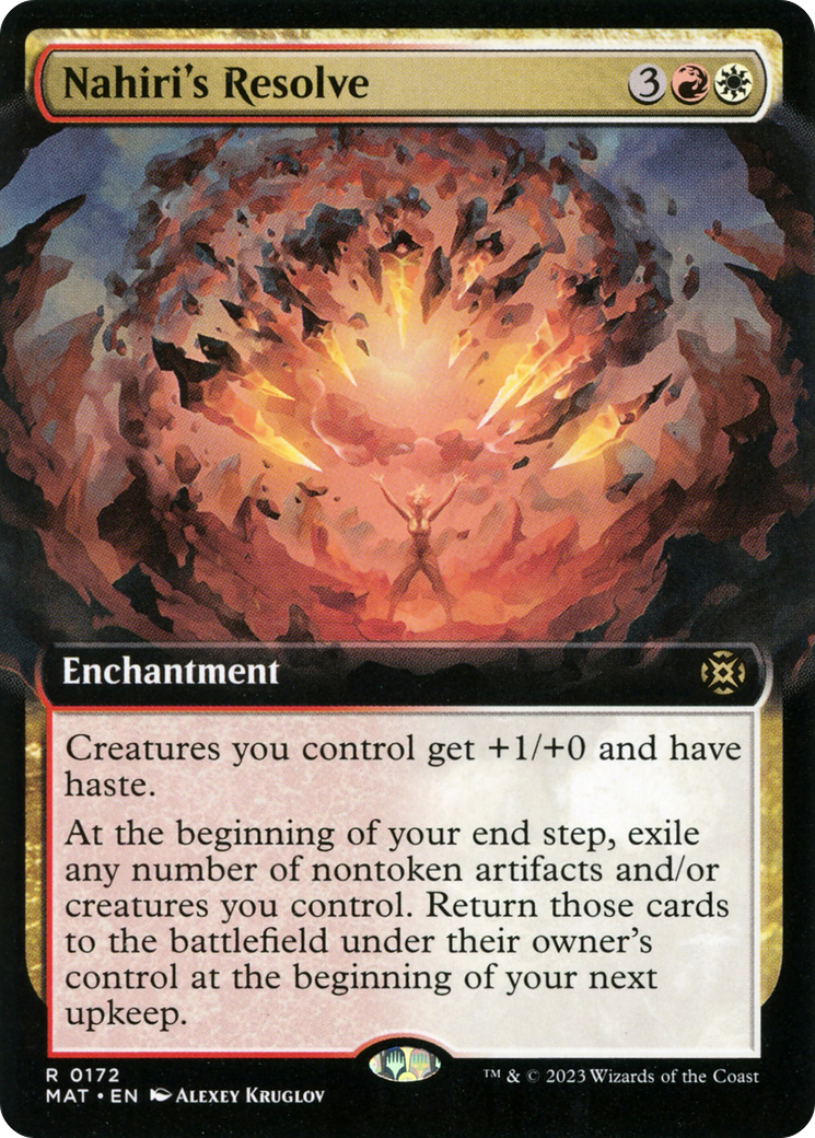Nahiri's Resolve (Extended Art) [MAT - 172]